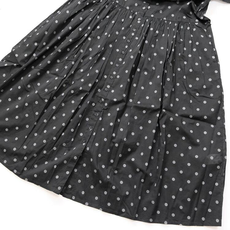 SOIL ソイル コットンボイル ドットプリント バンドカラー ドレス NSL22013 COTTON VOILE DOT PRINT BANDED COLLAR DRESS 【2024SS 春夏】｜chouquette｜09