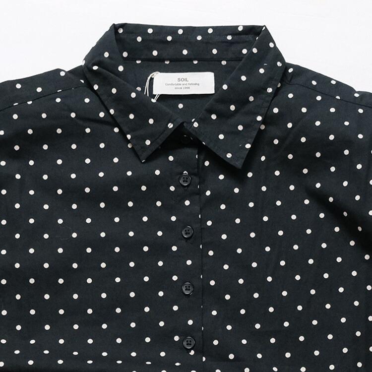 SOIL(ファッション) SOIL ソイル 40'S POPLIN DOT PRINT REGULAR SOIL(ファッション) SOIL ソイル 40'S POPLIN DOT PRINT REGULAR