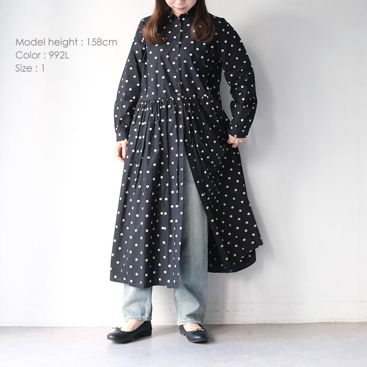 SOIL（ソイル） SOIL NSL22533 40'S POPLIN DOT PRINT REGULAR COLLAR