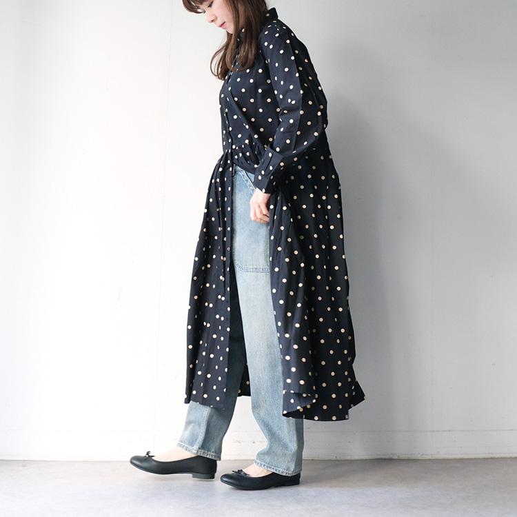 SOIL（ソイル） SOIL NSL22533 40'S POPLIN DOT PRINT REGULAR COLLAR