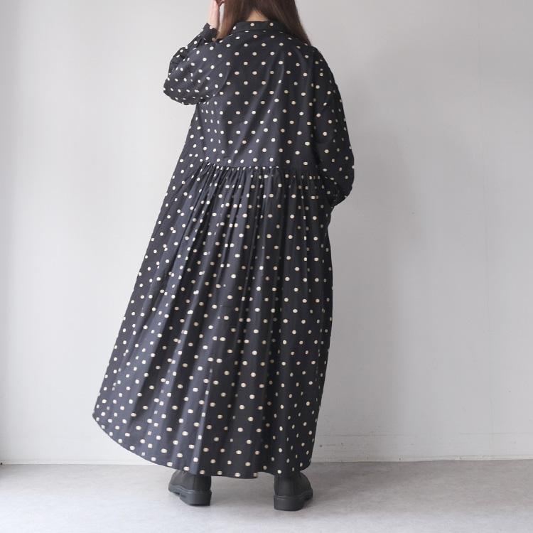 SOIL（ソイル） SOIL NSL22533 40'S POPLIN DOT PRINT REGULAR COLLAR