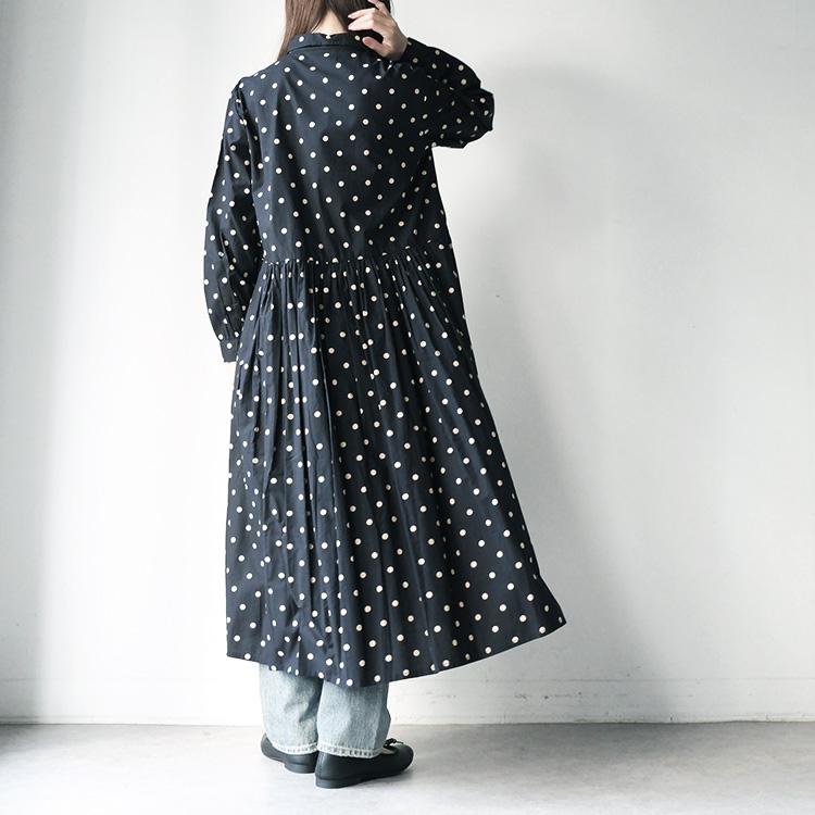 SOIL（ソイル） SOIL NSL22533 40'S POPLIN DOT PRINT REGULAR COLLAR