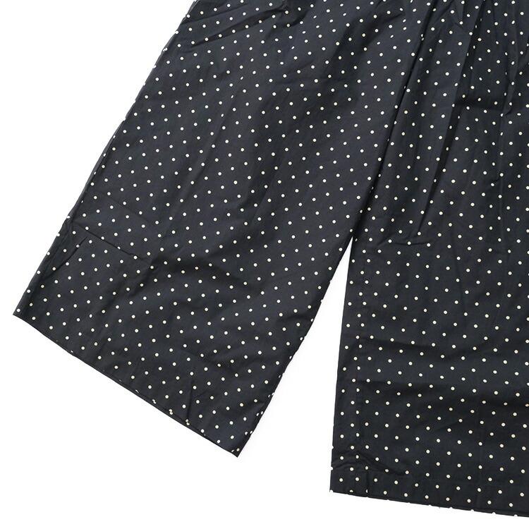 SOIL（ソイル） 40'S POPLIN DOT PRINT WIDE EASY PANTS NSL22536