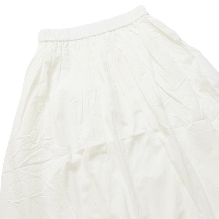 Soil コットンギャザースカート白 SOIL(ファッション) ソイル SOIL NSL24552 コットン キャン