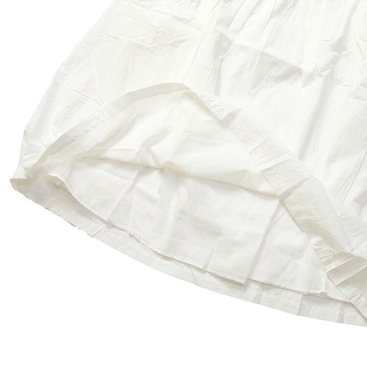 Soil コットンギャザースカート白 SOIL(ファッション) ソイル SOIL NSL24552 コットン キャン