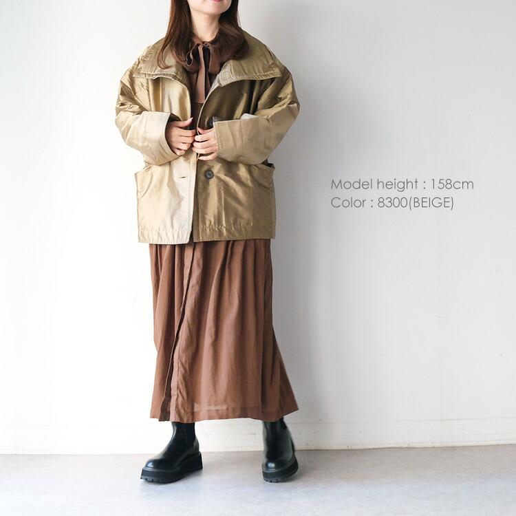 SOIL（ソイル） SOIL PADDED POLYESTER PLAIN HIGH COLLAR JACKET