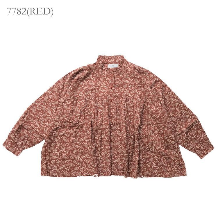 SOIL（ソイル） SOIL NSL25571 COTTON SLUB FLOWER PRINT FRILL COLLAR