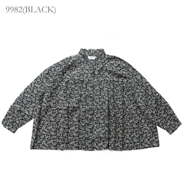 SOIL（ソイル） SOIL NSL25571 COTTON SLUB FLOWER PRINT FRILL COLLAR