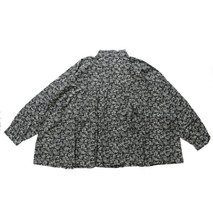 SOIL（ソイル） SOIL NSL25571 COTTON SLUB FLOWER PRINT FRILL COLLAR