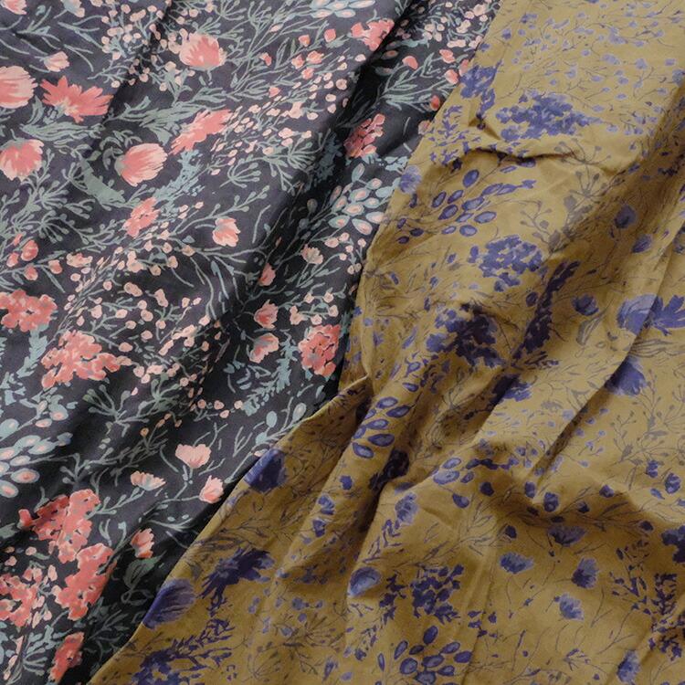 SOIL（ソイル） SOIL 60s CAMBRIC FLOWER PRINT TAI GATHER FLY FRONT