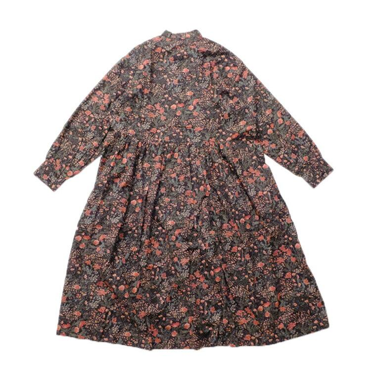 SOIL（ソイル） SOIL 60s CAMBRIC FLOWER PRINT TAI GATHER FLY FRONT