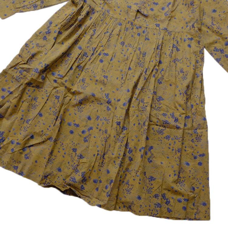 SOIL（ソイル） SOIL 60s CAMBRIC FLOWER PRINT TAI GATHER FLY FRONT