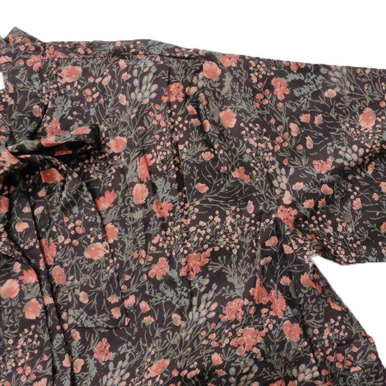 SOIL（ソイル） SOIL 60s CAMBRIC FLOWER PRINT TAI GATHER FLY FRONT