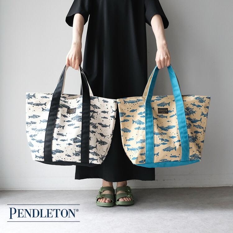 ★新品★ ペンドルトン✖️イコライズ✖️ビームス トートバッグ PENDLETON（ペンドルトン） PENDLETON SALMON CANVAS LARGE TOTE