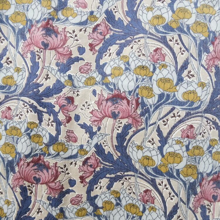 セール中♪未使用 ジェイスローアン コーデュロイ 花柄 ロング ワンピース M J.Sloane ジェイスローアン j.sloane リバティ コーデュロイ