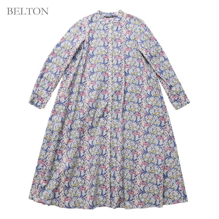 J.Sloane ジェイスローアン リバティ細コールワンピース 花柄 日本製 J.Sloane ジェイスローアン リバティ細コールワンピース 花柄