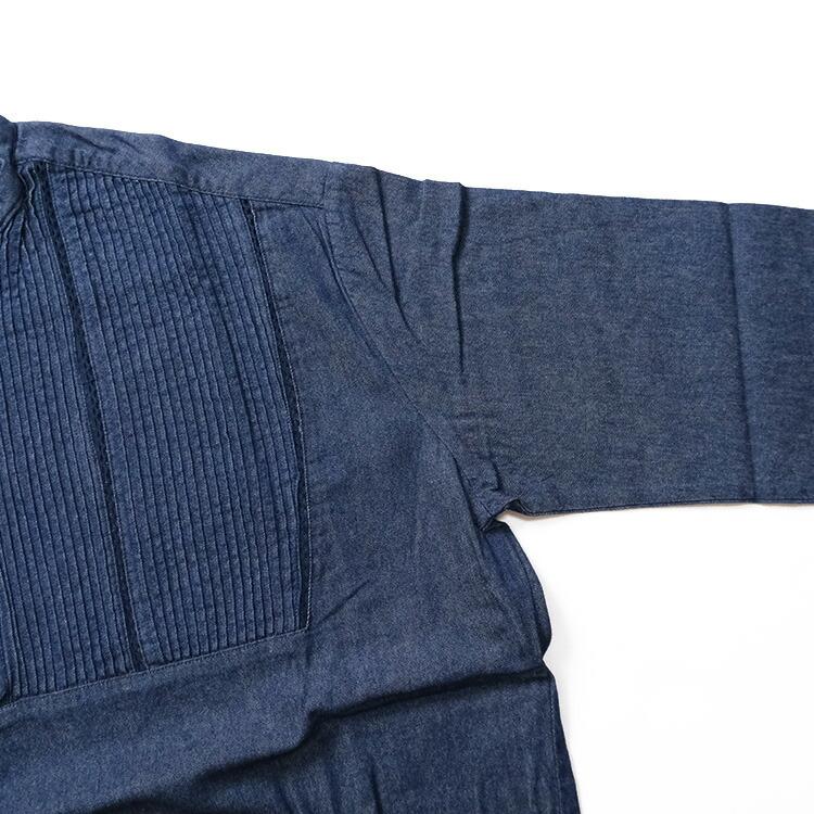 (20%OFF SALE) ヴァンブラン vent blanc (2025SS 春夏) 5.5oz デニム ピンタックシャツブラウス VB251452
