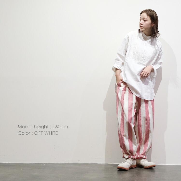 (20%OFF SALE) ヴァンブラン vent blanc (2025SS 春夏) 5.5oz デニム ピンタックシャツブラウス VB251452