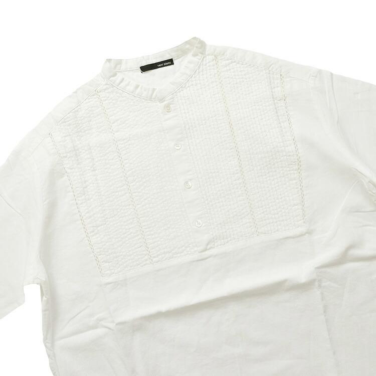 (20%OFF SALE) ヴァンブラン vent blanc (2025SS 春夏) 5.5oz デニム ピンタックシャツブラウス VB251452