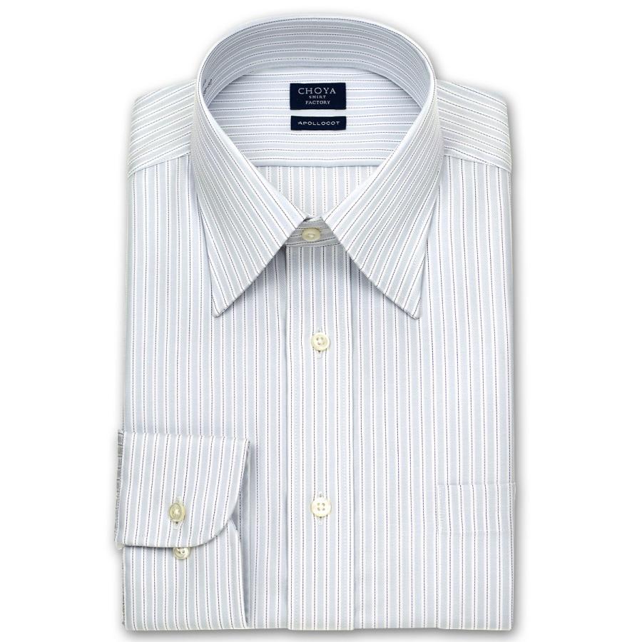 ワイシャツ Yシャツ メンズ 長袖 Choya Shirt Factory グレーストライプ レギュラーカラーシャツ おしゃれ Sa1 Choya シャツ 通販 Paypayモール