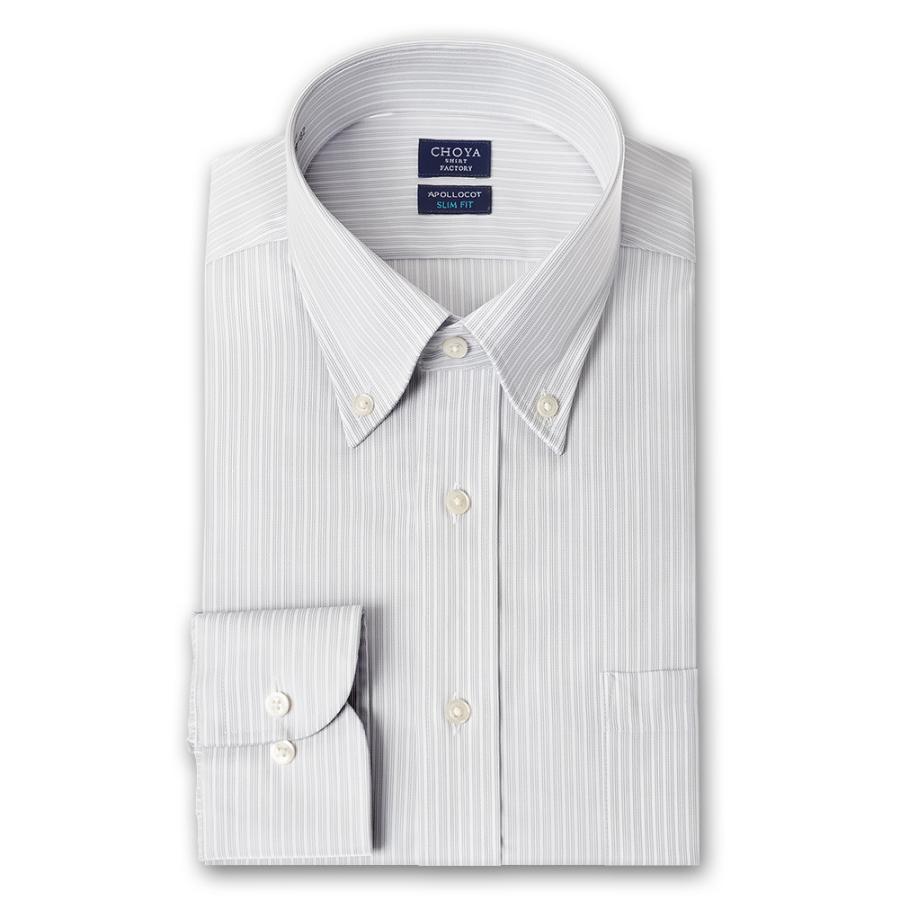 CHOYA SHIRT FACTORY 日清紡アポロコット スリムフィット ノーアイロン