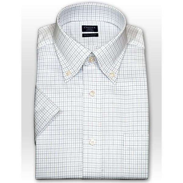 CHOYA SHIRT FACTORY 日清紡アポロコット ワイシャツ・半袖・グラフ