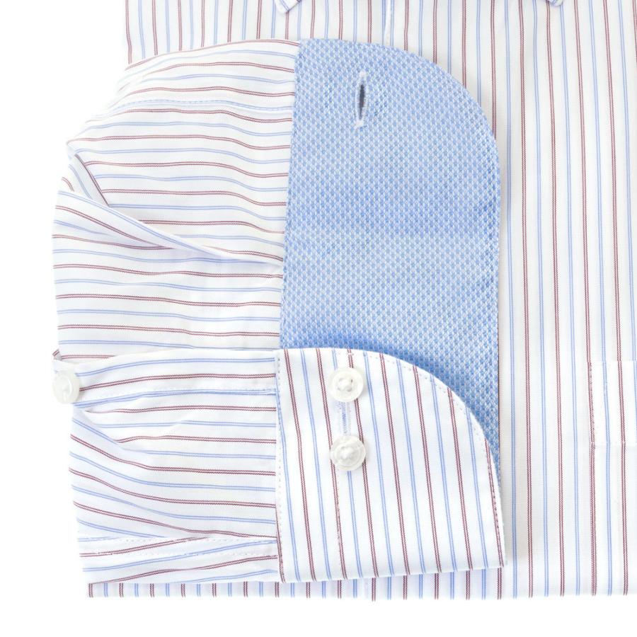 LORDSON by CHOYA Slim Fit 長袖 ワイシャツ メンズ スキッパーカラー