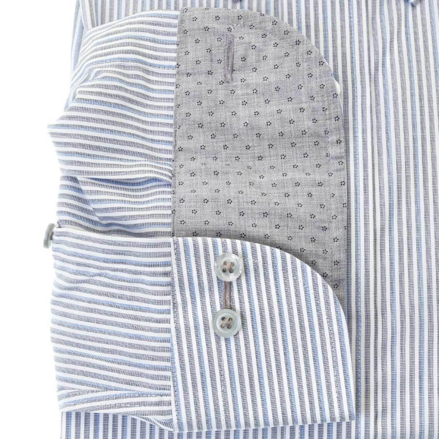 LORDSON by CHOYA メンズ長袖 形態安定ワイシャツ COD083-455 ブルー