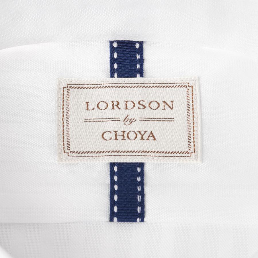 LORDSON by CHOYA 長袖 ワイシャツ メンズ 春夏秋冬 形態安定加工 白