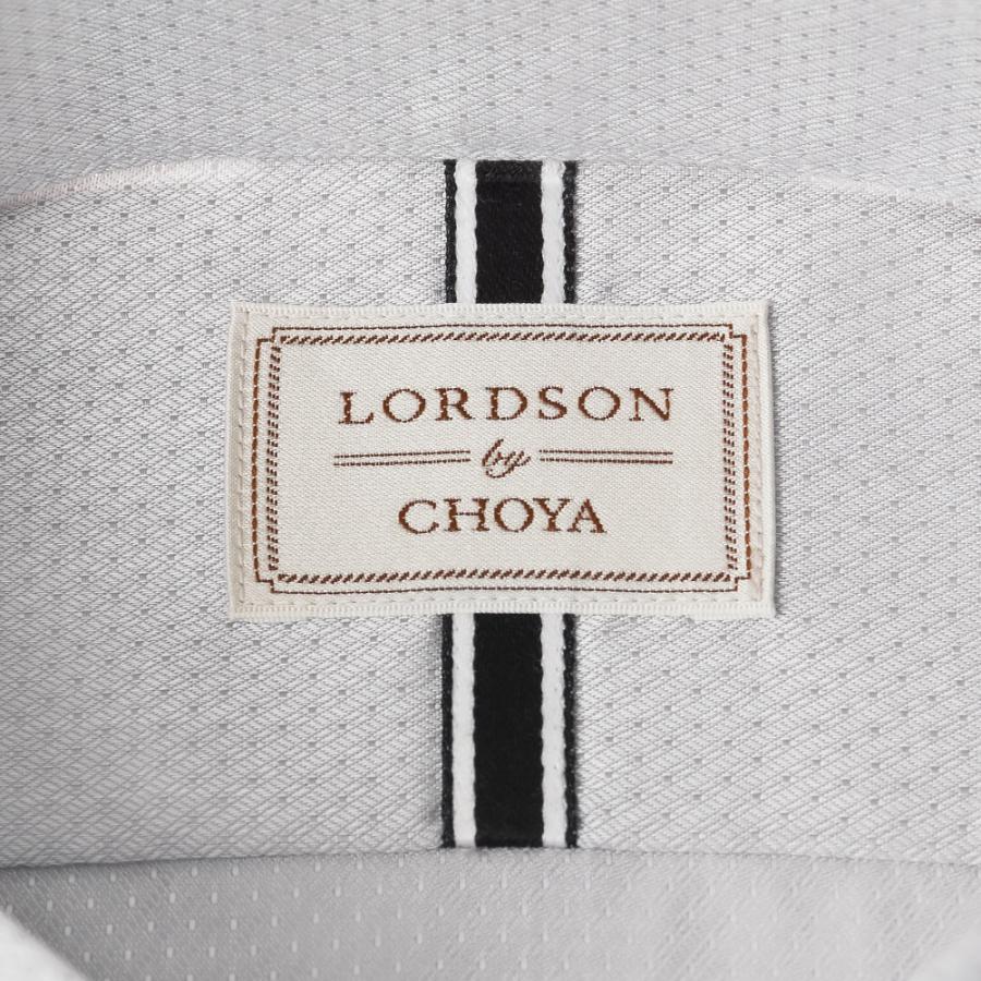 LORDSON by CHOYA 長袖 ワイシャツ メンズ 春夏秋冬 形態安定加工 グレードビー ワ【COD910-280】 LORDSON by CHOYA 長袖 ワイシャツ メンズ 春夏秋冬 形態安定加工