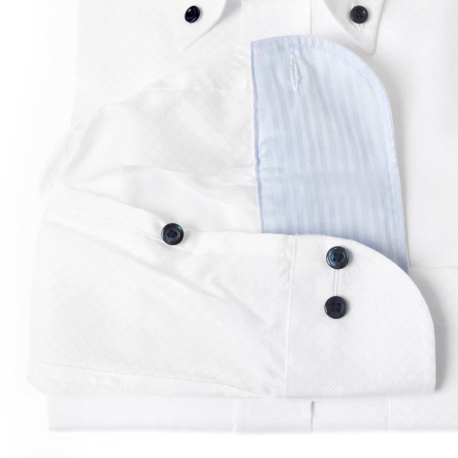 LORDSON by CHOYA 長袖 ワイシャツ メンズ 春夏秋冬 形態安定加工 白