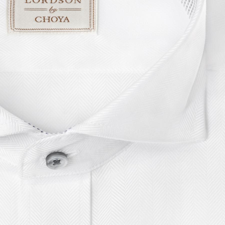 LORDSON by CHOYA 長袖 ワイシャツ メンズ 春夏秋冬 形態安定加工 白