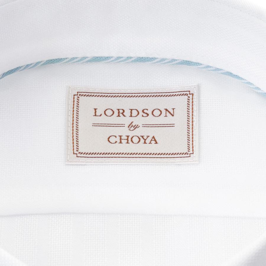 LORDSON by CHOYA メンズ半袖スリムフィット 形態安定ワイシャツ CON420-201 ホワイト｜choyashirts｜07