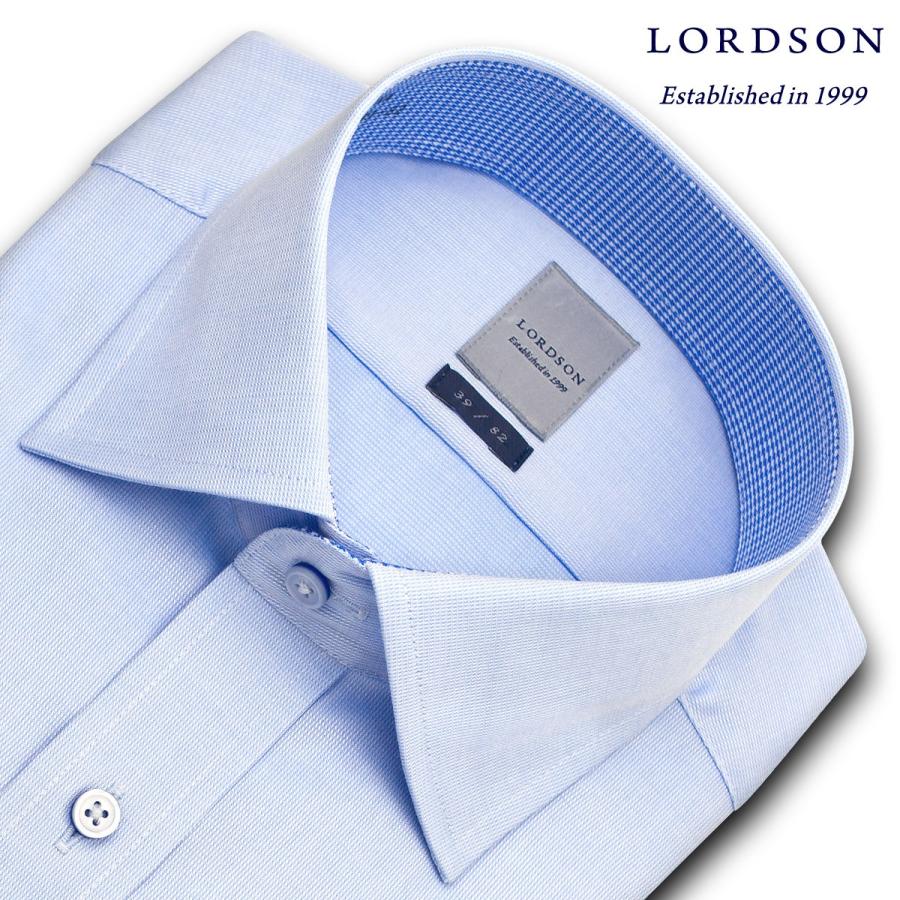 ワイシャツ Yシャツ メンズ 長袖 Lordson 形態安定加工 ブルーシャンブレー ワイドカラーシャツ おしゃれ Sa1 Choya シャツ 通販 Paypayモール