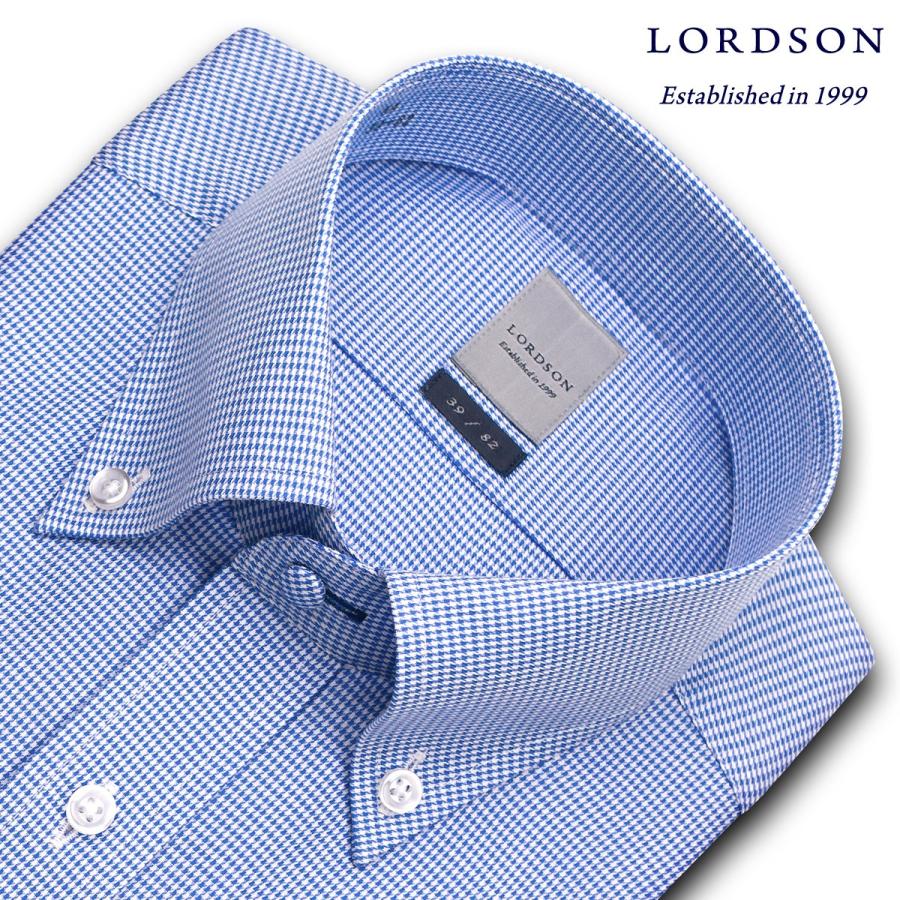 ワイシャツ Yシャツ メンズ 長袖 Lordson 綿100 形態安定加工