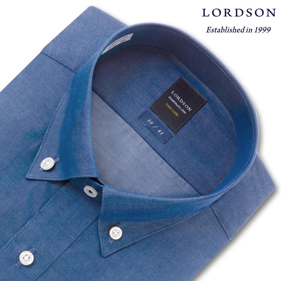 LORDSON 長袖 ワイシャツ メンズ 春夏秋冬 形態安定加工 ショート