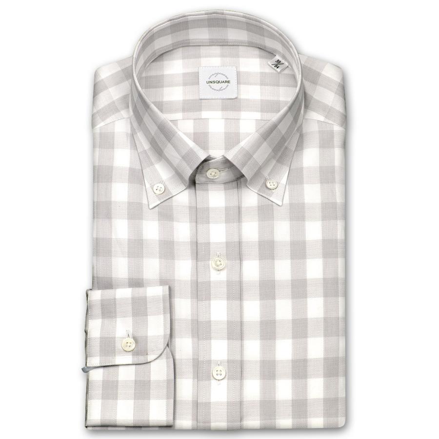 ワイシャツ カジュアルシャツ メンズ 長袖 Unsquare 綿100 標準体 ブロックチェック ボタンダウン おしゃれ Sa1 Choya シャツ 通販 Paypayモール