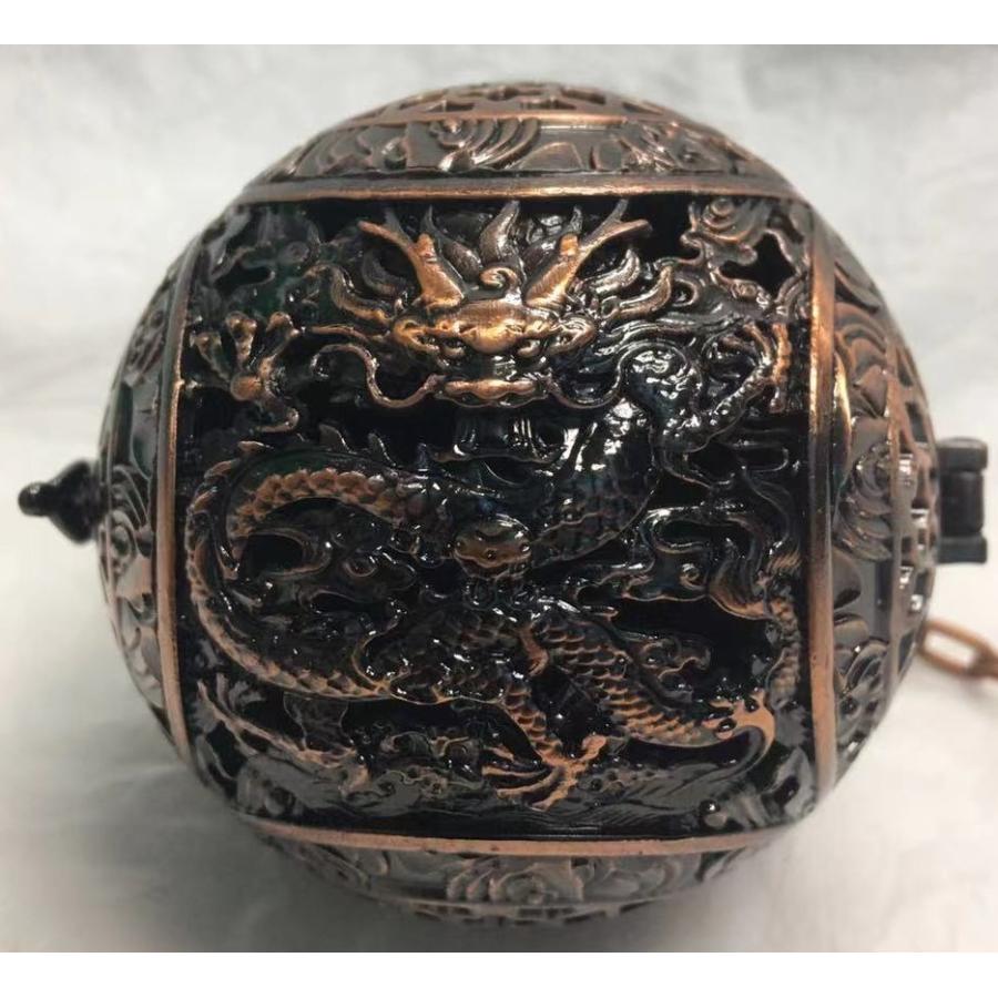 香炉 おしゃれ 吊り 吊るし香炉 玉型香炉 赤銅色 鋳物 いもの お香