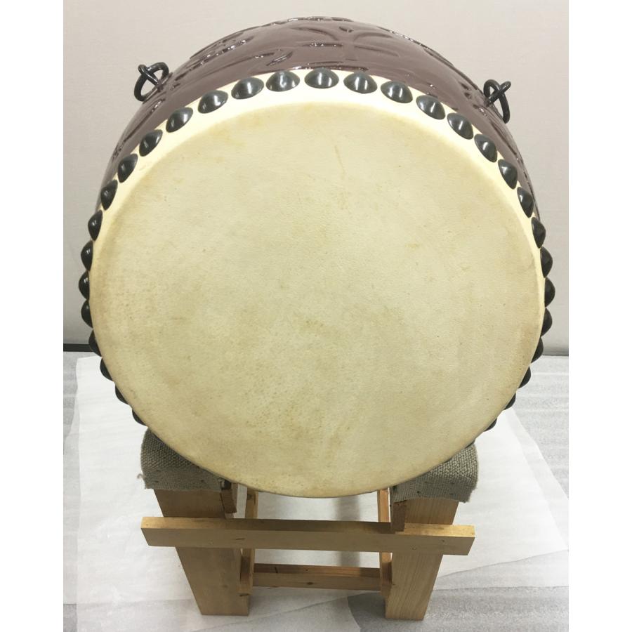 【和太鼓】大太鼓　和楽器　お祭り　太鼓　アンティーク Yahoo!オークション - 和楽器 和太鼓 太鼓台・バチ付き 長胴太鼓