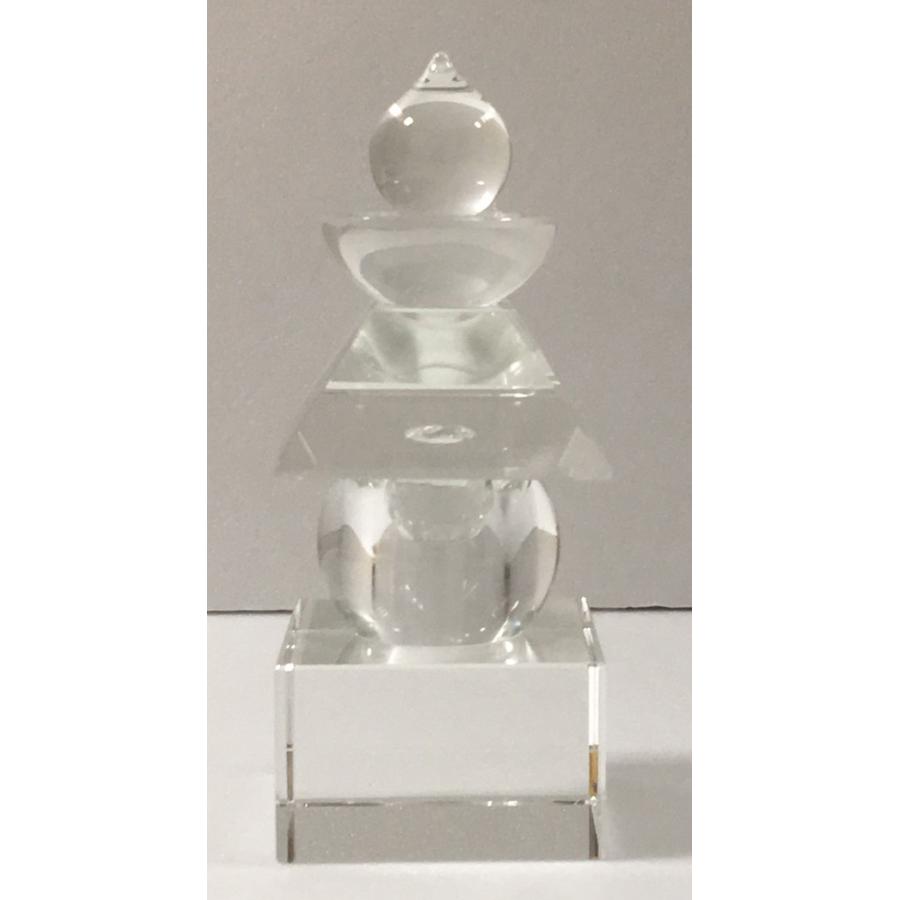 五輪塔 角五輪塔 クリスタル 高さ12.5cm 12号 舎利容器 仏舎利 五輪塔 角五輪塔 クリスタル 高さ12.5cm 12号 舎利容器 仏舎利