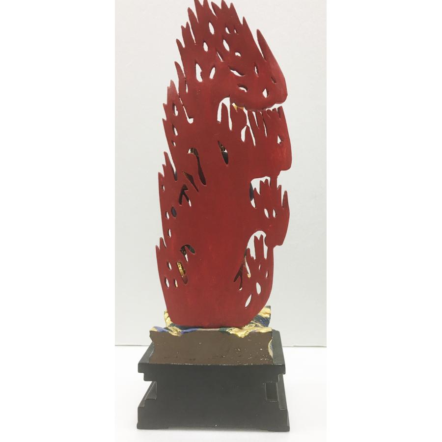 不動明王 仏像 立像 40型 極彩色 木彫 お守り 最大寸法高さ16.5cm 酉