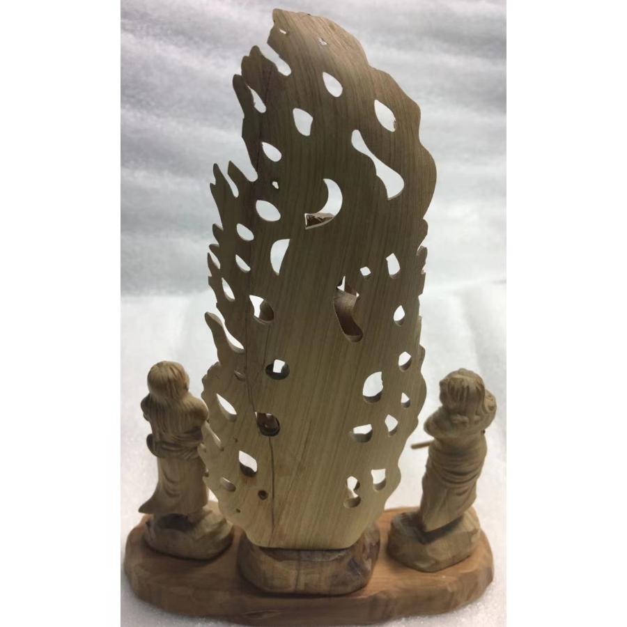 不動三尊 不動明王 2童子付 木彫 香木 高さ17cm : 仏像・仏具専商の彫