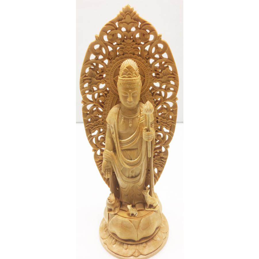 黄楊材ペット観音菩薩 観音菩薩像 木製 木彫 : 仏像・仏具専商の