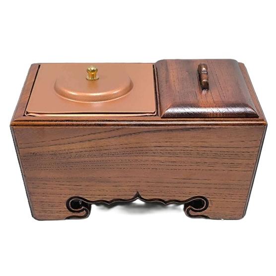 銅製 六角炉 香炉 茶道 書房香炉 香道具 装飾品 工芸品 置物 香炉 角香炉 焼香炉 仏具 欅 六号 : 仏像・仏具専商の彫一 Yahoo!店