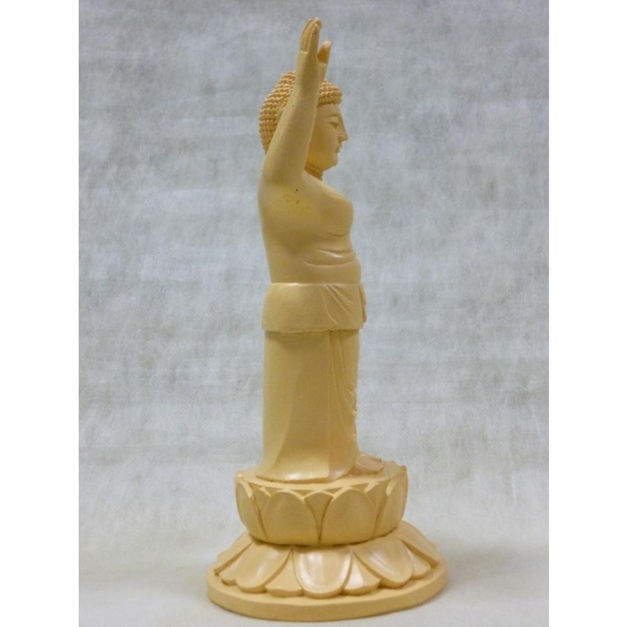 誕生仏像 8寸 樹脂製 花御堂 誕生仏 高さ24cm アイボリー 彫刻 灌仏会