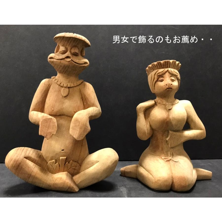 雄河童木彫 カッパ オス : 仏像・仏具専商の彫一 Yahoo!店 - 通販