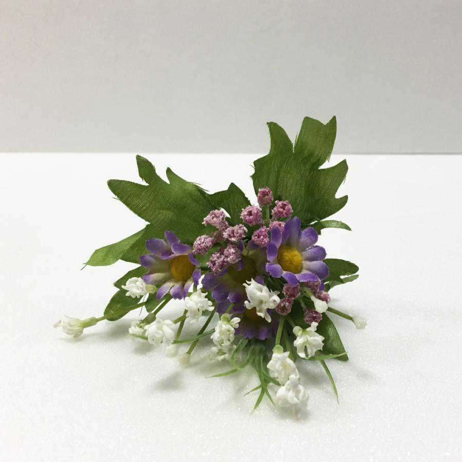 花立て 青磁の一輪挿しの花瓶 花びんとミニ造花 仏壇 仏具 造花 仏花 造花 仏花 花立て 花瓶 陶器 :mini-base:仏像・仏具専商の