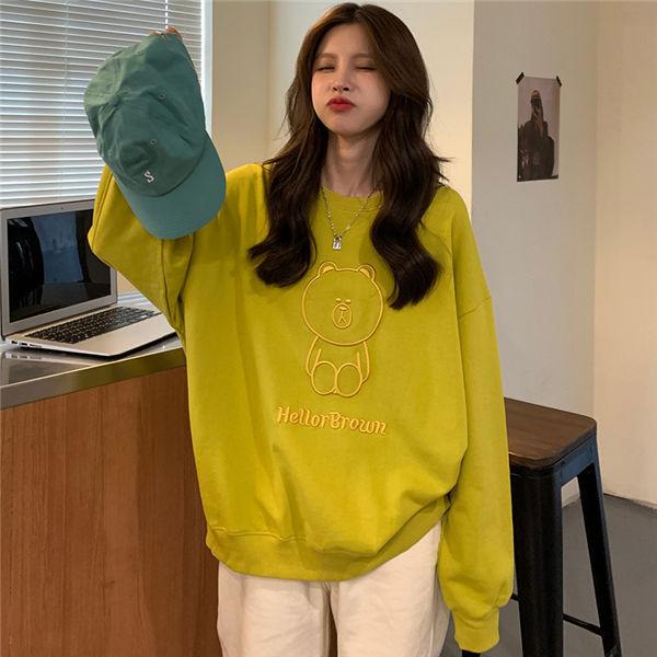 トレーナー レディース プルオーバー 長袖 スウェット 春 秋 冬 秋コーデ 秋服 ストリート 部屋着 かわいい 秋物 送料無料 全ての