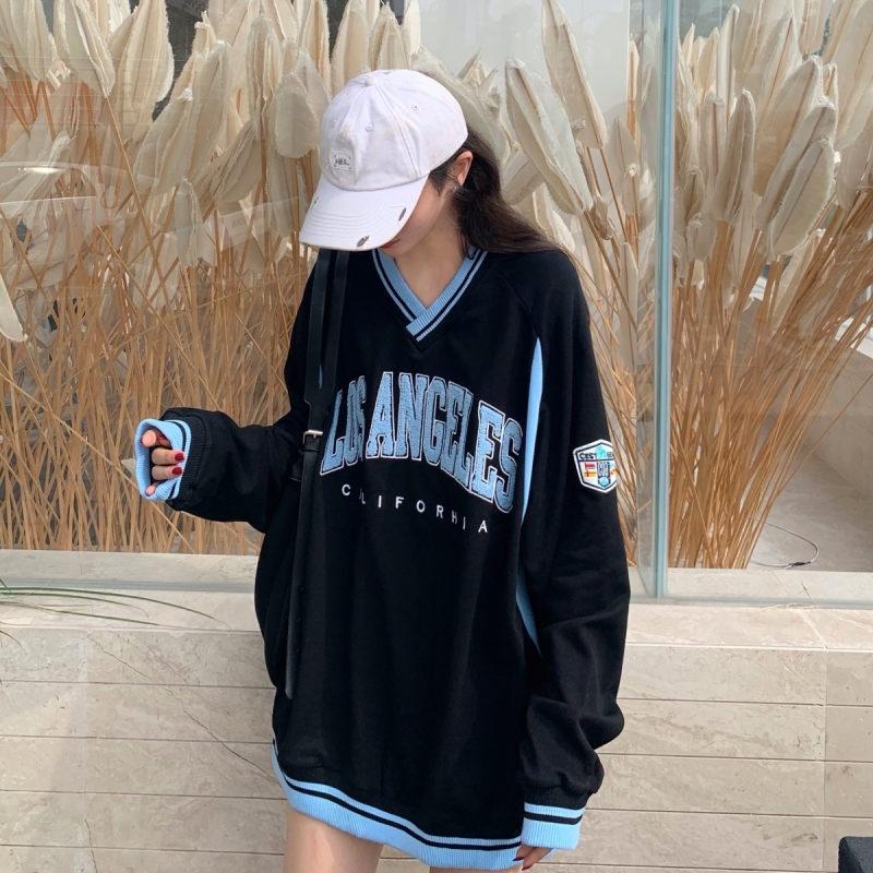 トレーナー レディース スポーツウェア 長袖 Vネック トレーナー スウェット 長袖 プルオーバー 長袖 可愛い トレーナー カジュアル 春秋 秋物 Chrnvwy Chrisbluk 通販 Yahoo ショッピング