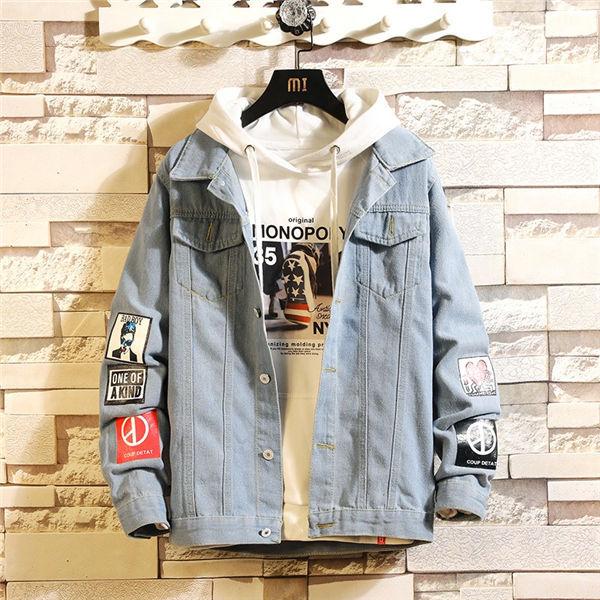 デニムジャケット メンズ ジージャン Gジャン デニム プリント ロゴ かっこいい ジャケット Jacket トップス お兄系 おしゃれ 人気 春秋 送料無料 年末年始大決算